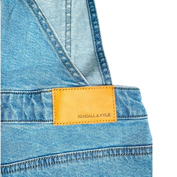 NWT Kendall & Kylie Cutoff Denim Shortalls Size 25 - Picture 5 of 6